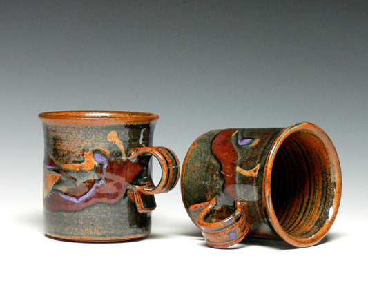 Hand Thrown Mugs, Set of 2